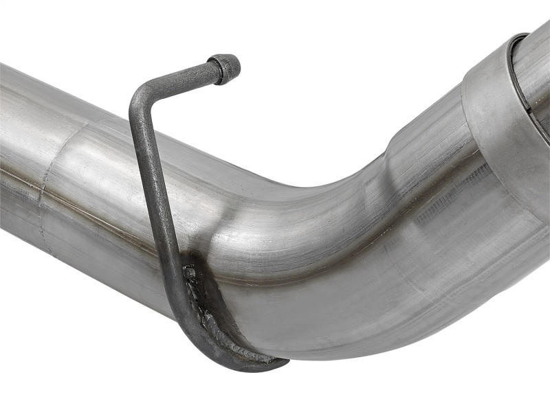 aFe Victory Series 4in 409-SS DPF-Back Exhaust w/ Dual Polished Tips 2017 GM Duramax V8-6.6L(td) L5P - 49-44089-P