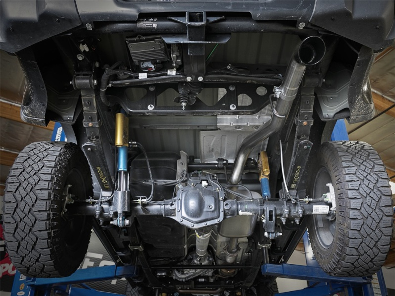 aFe MACH Force-Xp Hi-Tuck 3in. 409 SS C/B Exhaust 15-18 GM Colorado/Canyon L4-2.5L/V6-3.6L - Blk Tip - 49-44099-B