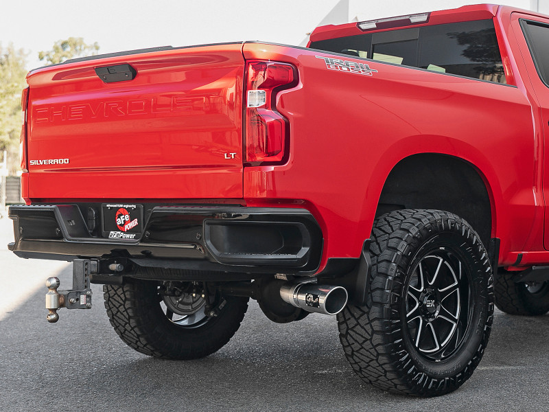 afe Apollo GT Series 2019 GM Silverado/Sierra 1500 4.3L/5.3L 409 SS CB Exhaust System w/Polished Tip - 49-44107-P