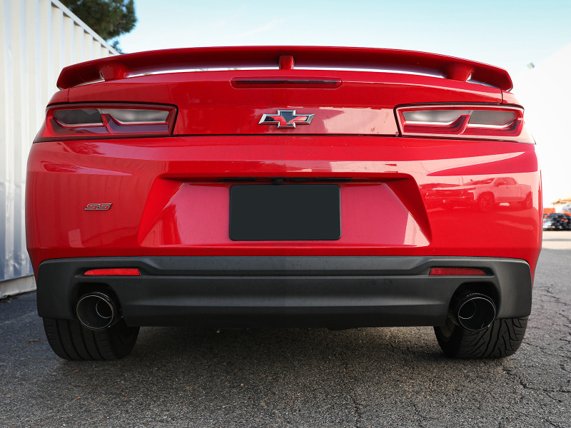 aFe POWER MACH Force-Xp 2.5in Axle-Back Exhaust System 16-20 Chevy Camaro SS V8 6.2L - Carbon Fiber - 49-44118-C