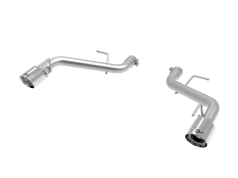 aFe POWER MACH Force-Xp 2.5in Axle-Back Exhaust System 16-20 Chevrolet Camaro SS V8 6.2L - Polished - 49-44118-P