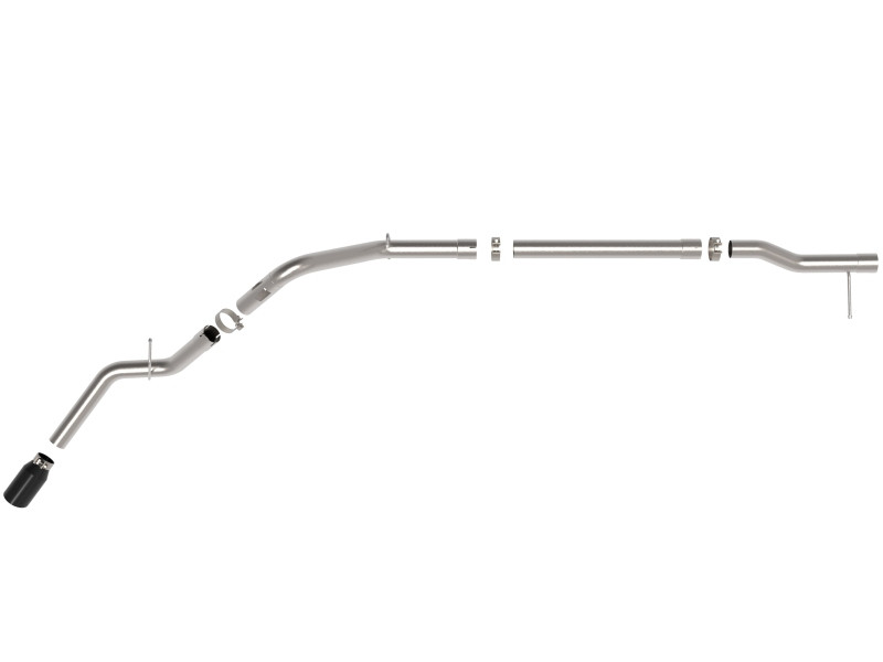 aFe 23-23 GM Trucks L6-3.0L (td) LZ0 Large Bore-HD 3 IN 409 SS Back Exhaust System w/Black Tip - 49-44144-B