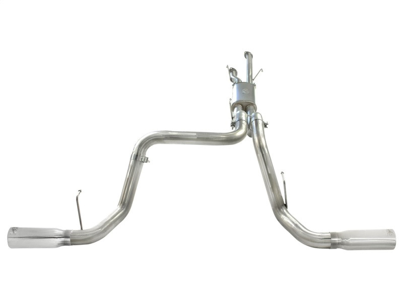 aFe MACHForce XP 2-1/2in to 3in 409 SS Cat-Back Exhaust w/ Polished Tips 10-17 Toyota Tundra V8 5.7L - 49-46014-P