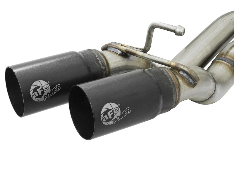 aFe Rebel Exhausts Cat-Back SS 16 Toyota Tacoma V6-3.5L w/ Black Tips - 49-46032-B