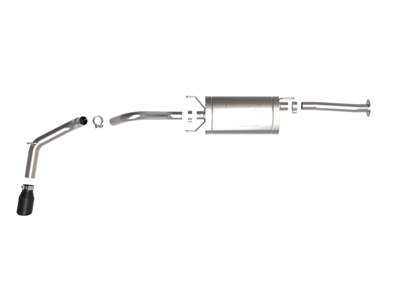 aFe 16-22 Toyota Tacoma Apollo GT Series 2.5in. - 3in. 409 SS Cat-Back Exhaust System w/ Black Tip - 49-46063-B