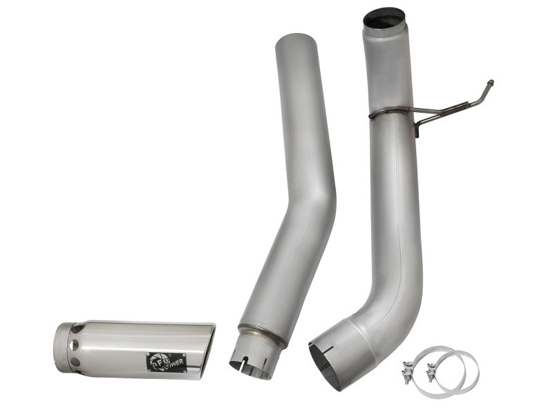 aFe LARGE Bore HD Exhausts 5in DPF-Back SS-409 2016 Nissan Titan XD V8-5.0L CC/SB (td) - 49-46112-P