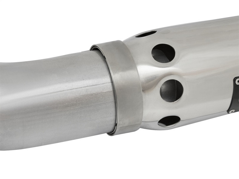 aFe LARGE Bore HD Exhausts 4in DPF-Back SS-409 2016 Nissan Titan XD V8-5.0L CC/SB (td) - 49-46113-P