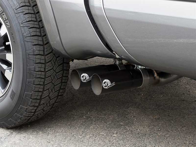 aFe POWER Rebel Series 2-1/2in 409 SS Cat Back Exhaust w/ Black Tips 16-17 Nissan Titan V8 5.6L - 49-46126-B