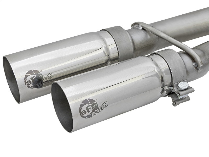 aFe POWER Rebel Series 2-1/2in 409 SS Cat Back Exhaust w/ Polished Tips 16-17 Nissan Titan V8 5.6L - 49-46126-P