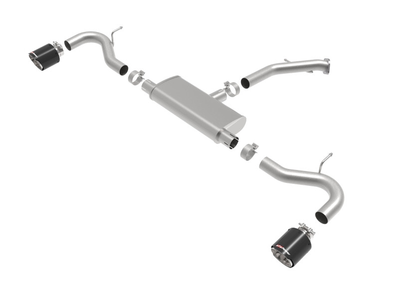 aFe Takeda 2.5in 409 SS Axle-Back Exhaust System Carbon Fiber 18-20 Hyundai Elantra GT L4-1.6L(t) - 49-47016-C