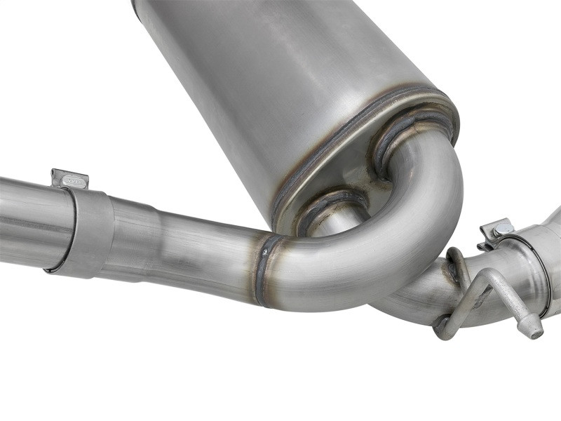 aFe Rebel Series 2.5in 409 SS Cat-Back Exhaust w/ Polished Tips 07+ Jeep Wrangler (JK) V6 3.6L/3.8L - 49-48062-P