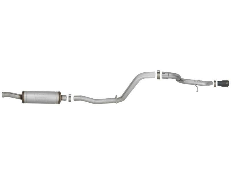 aFe MACH Force-Xp 2.5in 409SS Catback High-Tuck Exhaust 18-21 Jeep (JL) 3.6L 4-Door - Black Tip - 49-48065-1B