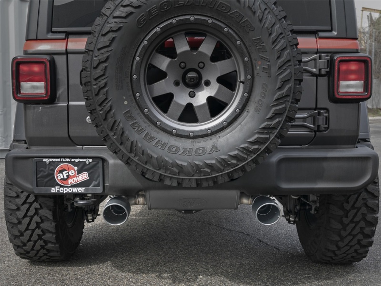 aFe Rebel Series 2.5in 409 SS Axle-Back Exhaust w/ Black Tips 2018+ Jeep Wrangler (JL) V6 3.6L - 49-48067-B