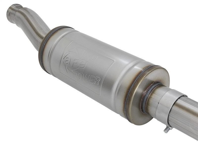 aFe Rock Duster 3in 409 SS Cat-Back Turn-Down Exhaust 2018+ Jeep Wrangler (JL) V6 3.6L - 49-48068