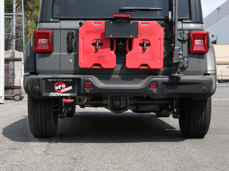 aFe MACH Force-Xp Axle-Back Exhaust System w/NoTip 18-20 Jeep Wrangler L4-2.0T / V6-3.6L - 49-48070-1