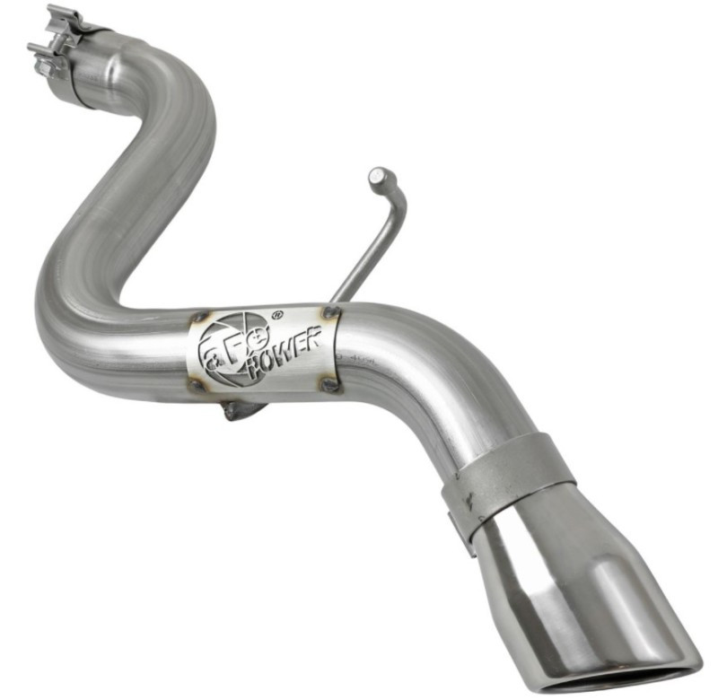 aFe MACH Force-Xp Axle-Back Exhaust System w/Polished Tip 18-20 Jeep Wrangler L4-2.0T / V6-3.6L - 49-48070-1P
