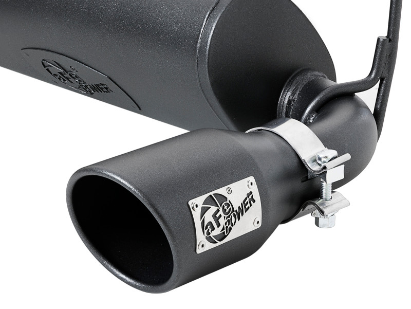 aFe Rebel Series 2.5in 409 SS Cat-Back Exhaust w/ Black Tips 18-19 Jeep Wrangler (JL) V6 3.6L - 49-48076-B