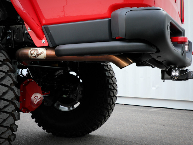 aFe +20 Jeep Gladiator MACH Force-Xp 3 IN 409 Stainless Steel Cat-Back Hi-Tuck Cat-Back - 49-48081