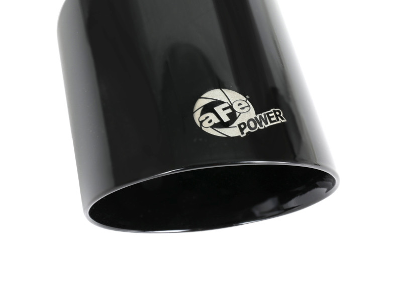aFe MACH Force-XP 4-1/2in Black OE Replacement Exhaust Tips - 15-19 Dodge Charger/Hellcat - 49C32068-B