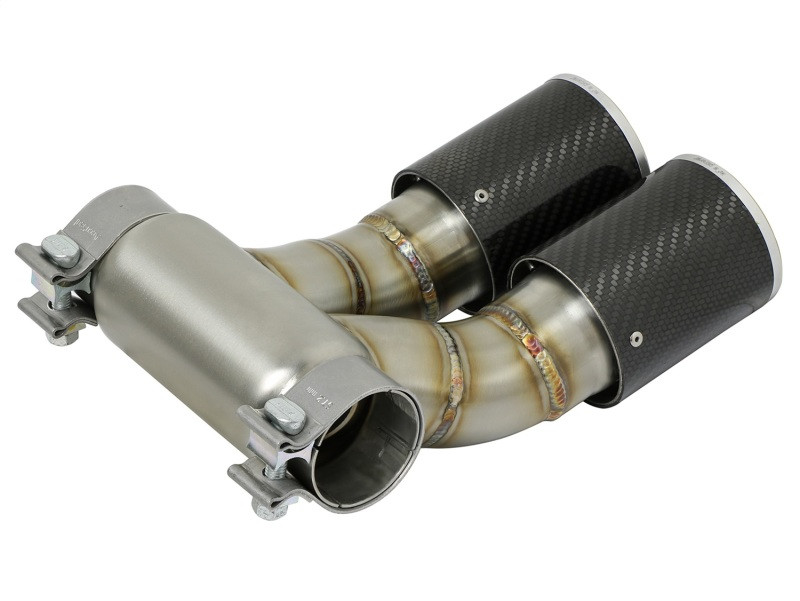aFe Power 13-14 Porsche Cayman S / Boxster S Carbon Fiber Exhaust Tip Upgrade - 49C36413-C