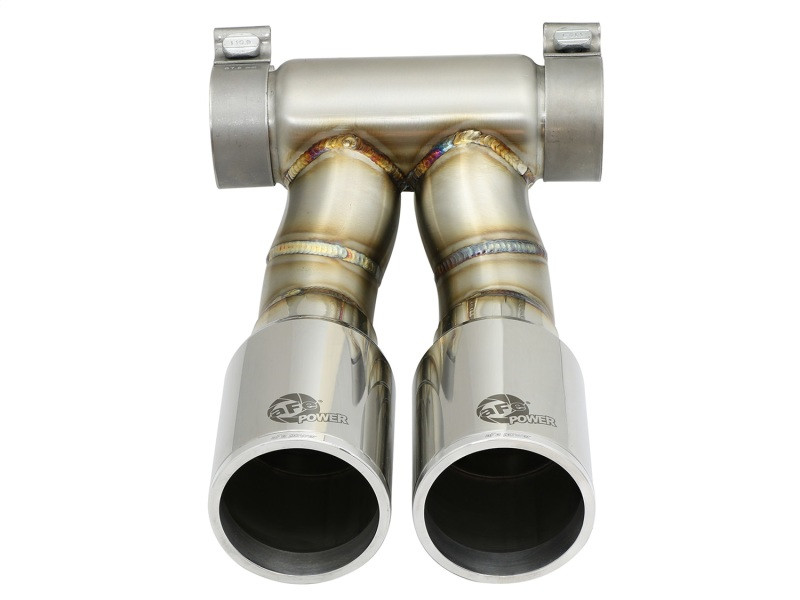 aFe Power 13-14 Porsche Cayman S / Boxster S Polish Exhaust Tip Upgrade - 49C36413-P