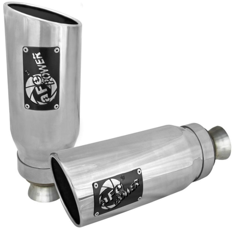 aFe MACH Force-XP 4-1/2in Steel OE Replacement Exhaust Tips - 2021+ Dodge Ram (5.7L V8) - Polished - 49C42073-P