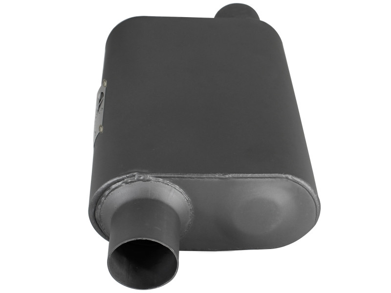 aFe Scorpion Replacement Alum Steel Muffler 2-1/2in In/Out Baffled Offset/Offset 13inL x10inW x4inH - 49M00003