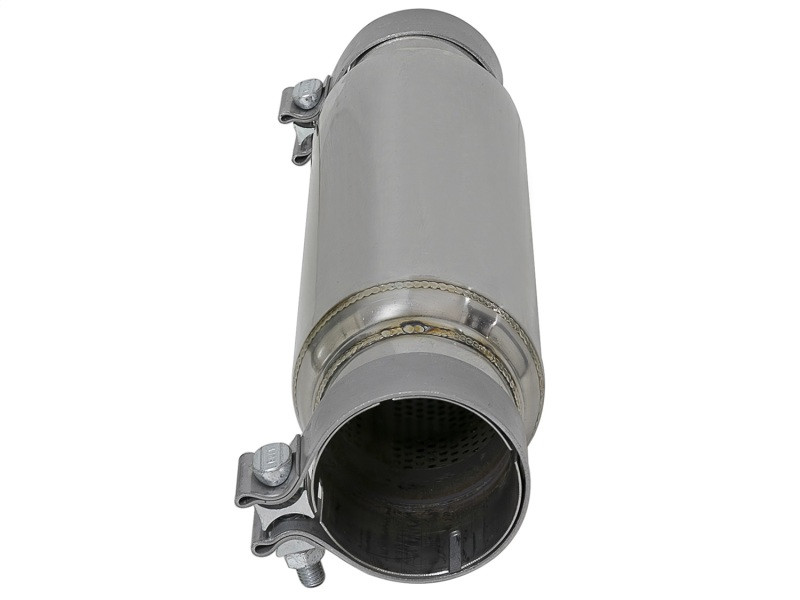 aFe MACH Force-Xp 409 SS Resonator 3in. Inlet/Outlet / 4in. Diameter / 12in. Body / 16in. Length - 49M10001