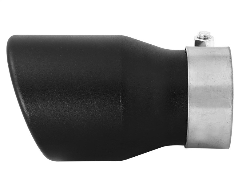 aFe MACH Force-XP 409 SS Single Wall Universal Clamp On Exhaust Tip - Black - 49T25354-B06