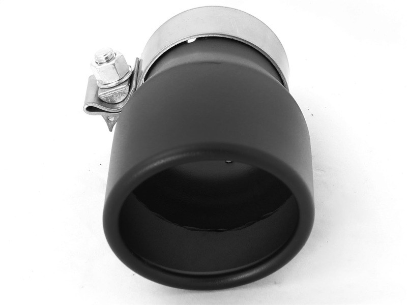 aFe MACH Force-XP 409 SS Single Wall Universal Clamp On Exhaust Tip - Black - 49T25354-B06