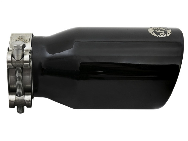 aFe MACH Force-Xp Universal 409 SS Single-Wall Clamp-On Exhaust Tip - Black - 49T25354-B07