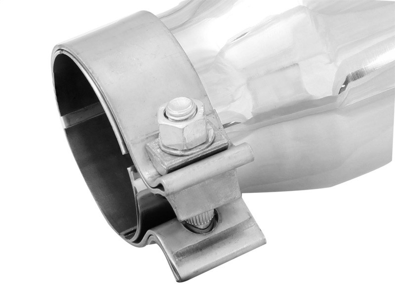 aFe MACH Force-Xp 2.5in Inlet x 3-1/2in Outlet x 6in Length 2.5in 304 Stainless Steel Exhaust Tip - 49T25354-P06