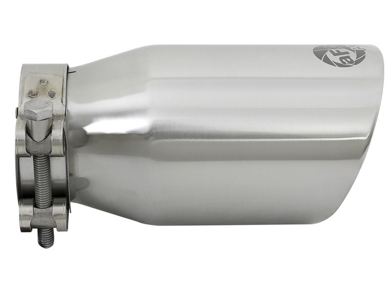 aFe MACH Force-Xp Universal 304 SS Single-Wall Clamp-On Exhaust Tip - Polished - 49T25354-P07