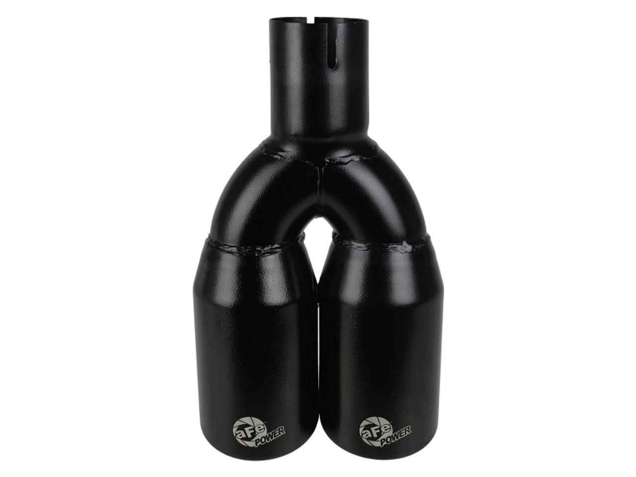 MACH Force-Xp 409 Stainless Steel Clamp-on Exhaust Tip 2.5in Inlet 3.5in Outlet - Black - 49T25374-B12