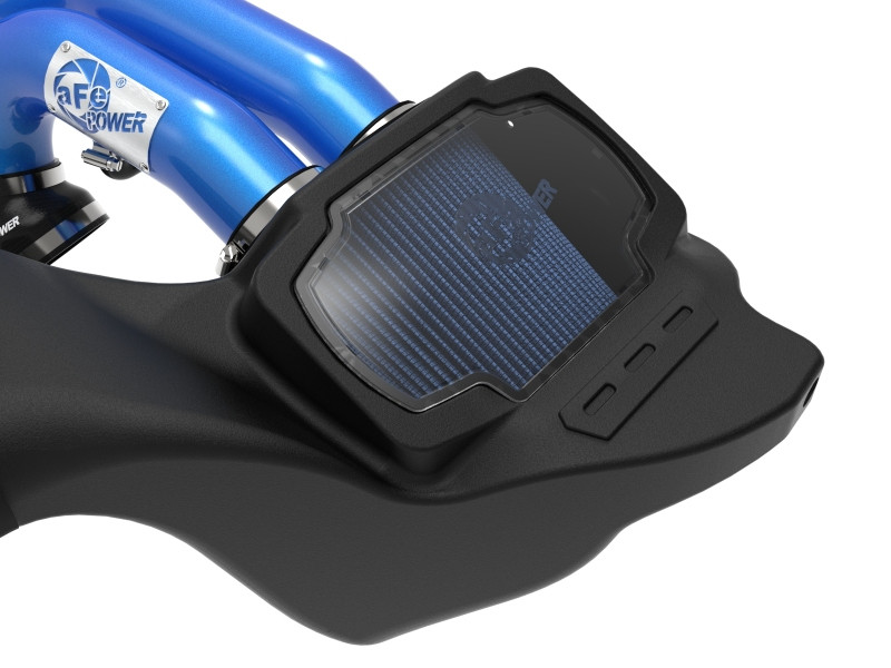 aFe 21-22 Ford F-150 Raptor V6-3.5L(tt) Momentum XP Cold Air Intake System - Blue w/ Pro 5R Filter - 50-30072RL