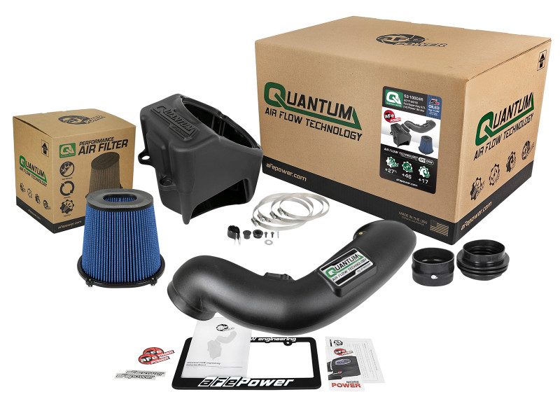 aFe Quantum Pro 5R Cold Air Intake System 17-18 Ford Powerstroke V8-6.7L - Oiled - 53-10004R