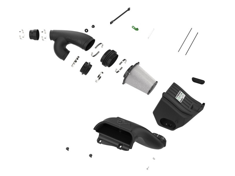 aFe 15-24 Ford F-150 EcoBoost V6 2.7L/3.5L (tt) Quantum Cold Air Intake System w/ Pro DRY S Filter - 53-10033D