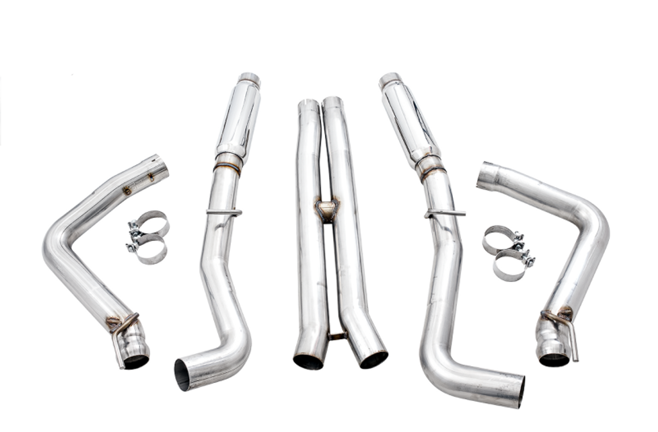 AWE Track Edition Exhaust for Stock Tips - 15+ Challenger 6.2L / 6.4L
