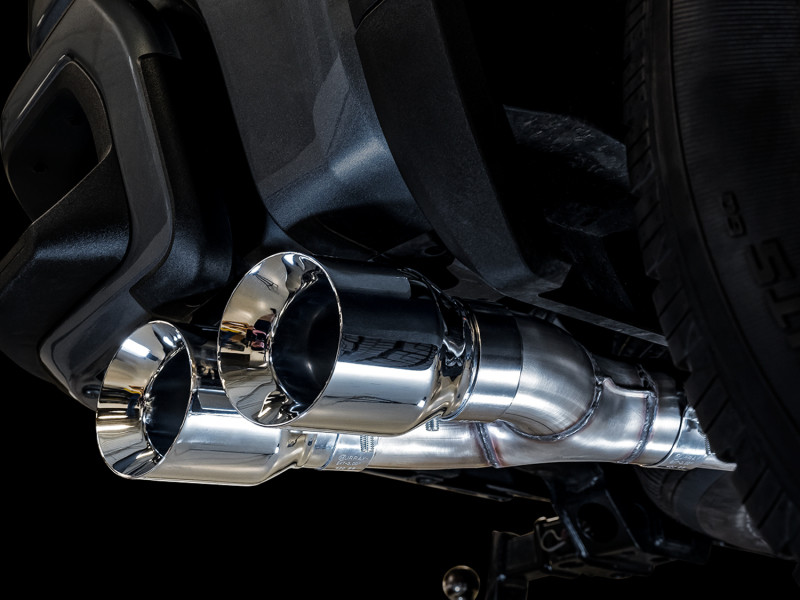 AWE Exhaust 0FG Catback Exhaust Side Exit w. Chrome Dual Tips - 19-24 Silverado & Sierra 5.3L