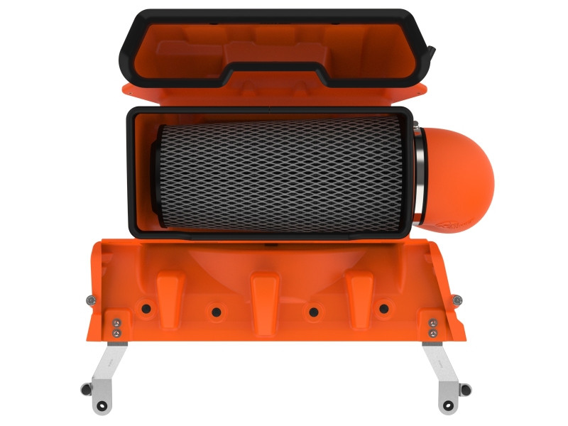 aFe 21-23 RAM 1500 TRX V8-6.2L SC Magnum FORCE Stage2 Orange Edition Cold Air Intake System w/Pro 5R - 54-13072KN