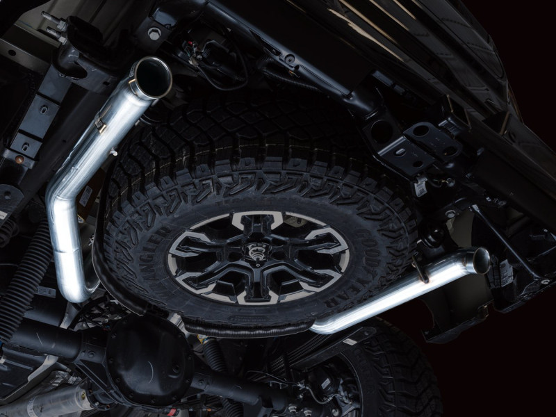 AWE Exhaust 0FG Catback Exhaust w. NO TIPS for Dual Bashguard - Silverado ZR2 & Sierra AT4X