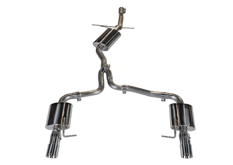 AWE Tuning Audi B8 A4 Touring Edition Exhaust - Dual Outlet Polished Silver Tips - 3015-32030