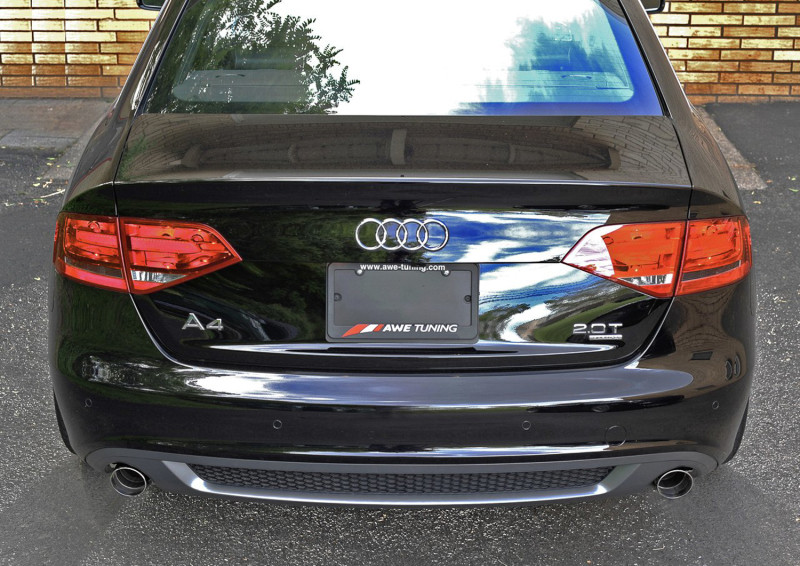 AWE Tuning Audi B8 A4 Touring Edition Exhaust - Dual Outlet Polished Silver Tips - 3015-32030