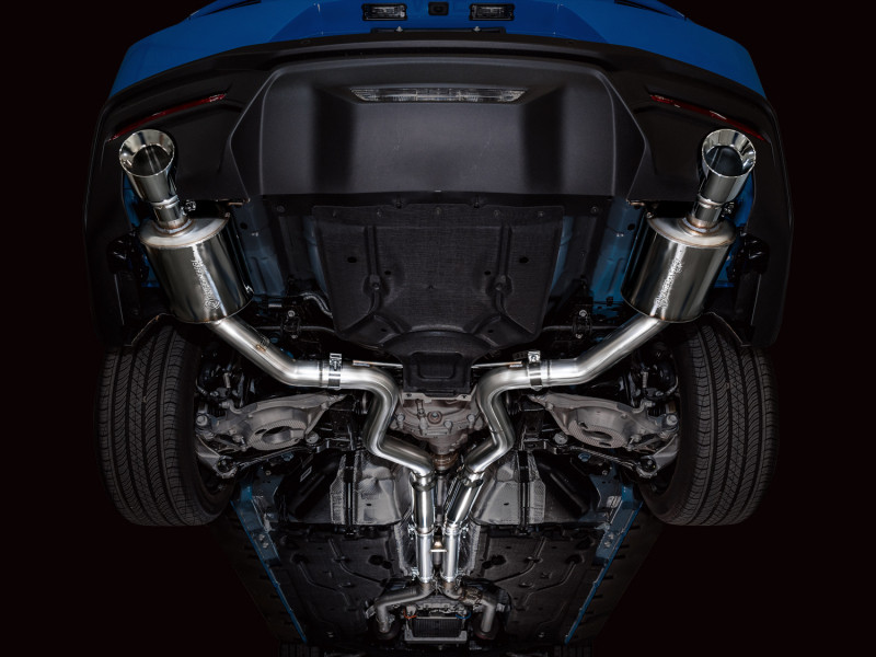 AWE Touring Edition Catback Exhaust - Dual Chrome Tips - 2024+ S650 Mustang GT