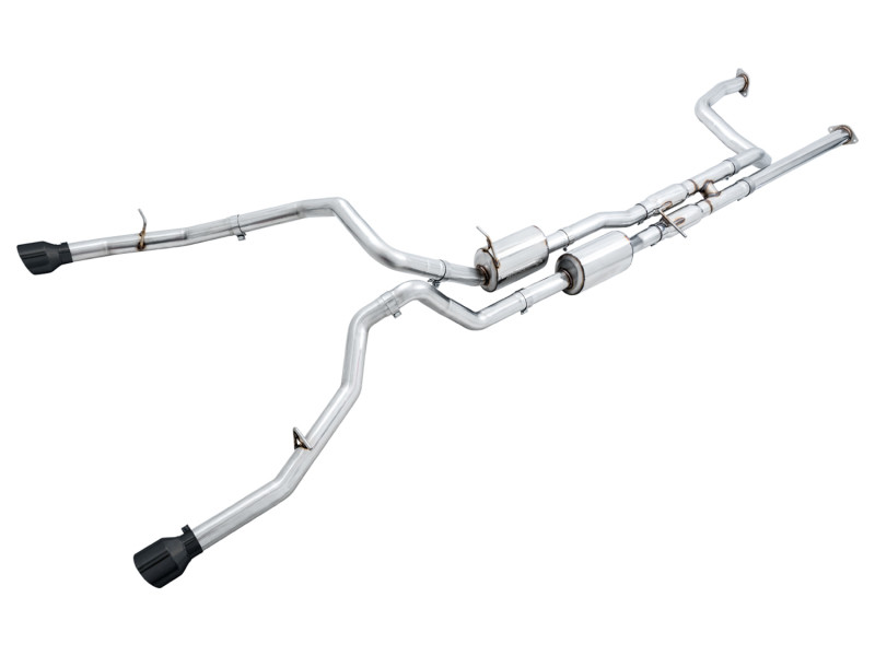 AWE Exhaust 0FG Catback Exhaust w. Black Tips - 21-24 RAM TRX