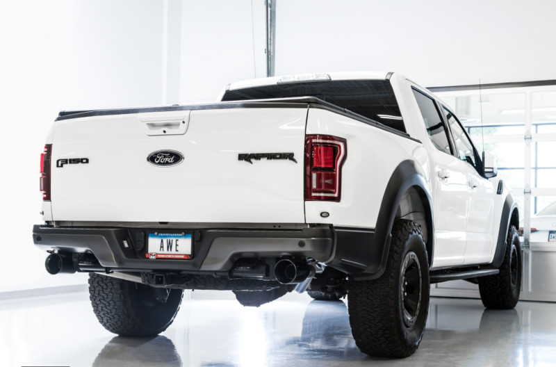 AWE 0FG Resonated Performance Catback Exhaust - 17-20 Ford F150 Raptor