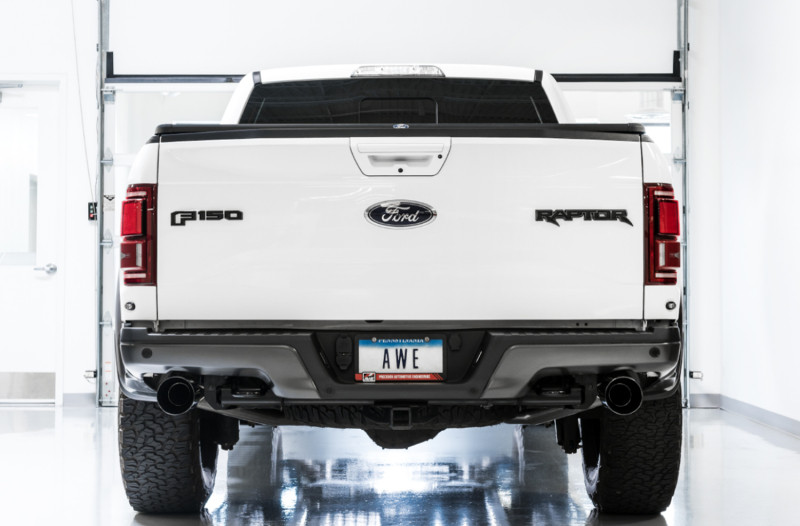 AWE 0FG Resonated Performance Catback Exhaust - 17-20 Ford F150 Raptor