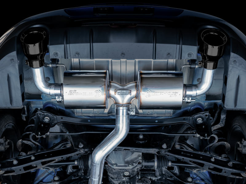 AWE Subaru BRZ/ Toyota GR86/ Toyota 86 Touring Edition Cat-Back Exhaust- Diamond Black Tips - 3015-33486