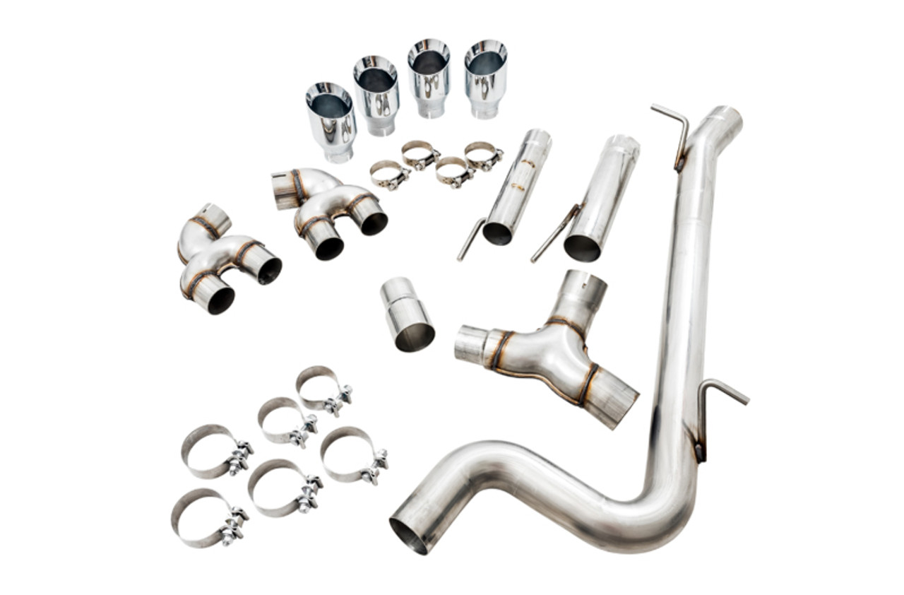 AWE Tuning Mk7 Golf R Track Edition Exhaust w/Chrome Silver Tips 102mm - 3015-42134