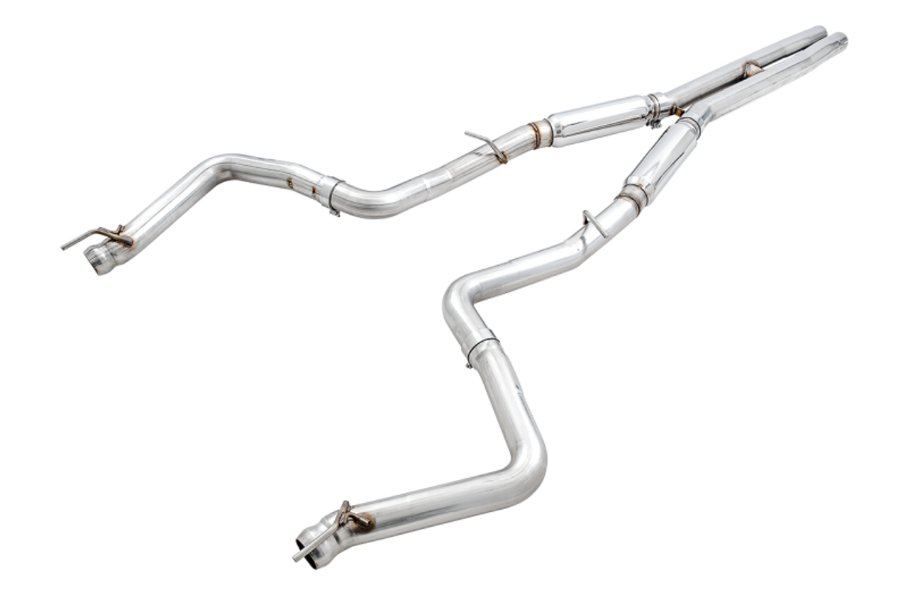 AWE Track Edition Exhaust w. Chrome Silver Tips - 15+ Challenger 6.2L / 6.4L